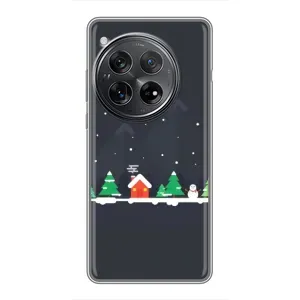 Силіконовий бампер на різдво для Xiaomi Redmi K80 Pro (Місто зимове)