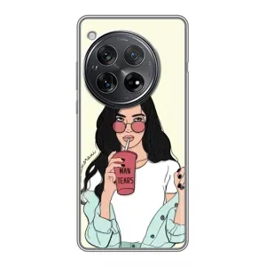 Силиконовый Чехол на Xiaomi Redmi K80 Pro с картинкой Стильных Девушек (С напитком)