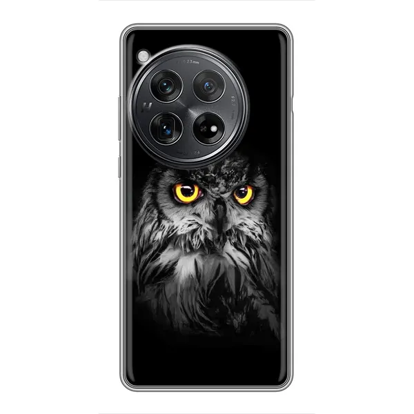 Чехол с рисунком «Сова на чёрном» для Xiaomi Redmi K80 Pro Чехол с рисунком «Сова на чёрном» для Xiaomi Redmi K80 Pro