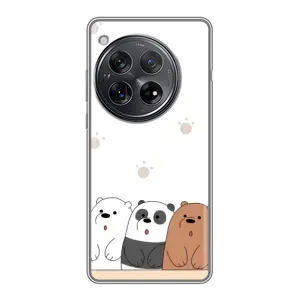 Чехлы с изображением разных животных для Xiaomi Redmi K80 Pro (Удивленные медвеженки)