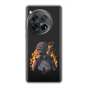Чохол з картинкою "Герой Pubg" на Xiaomi Redmi K80 Pro (В полум'ї)