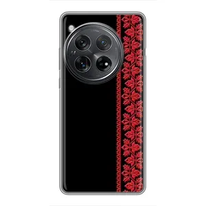 Силиконовый Чехол на Xiaomi Redmi K80 Pro с картинкой Вышиванки (Вышиванка на черном)