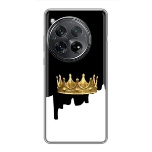 Чехол (Корона на чёрном фоне) для :Xiaomi Redmi K80 Pro (Золотая корона)
