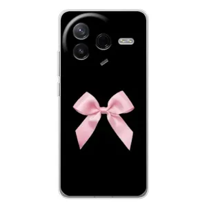Чехол банты для Xiaomi Redmi K80 Ultra (Бант на черном)
