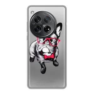 Чохол (ТПУ) Милі песики для Xiaomi Redmi K80 (Бульдог в окулярах)