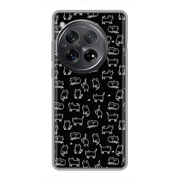 Чехол с рисунком «Котики на черном» для Xiaomi Redmi K80 Чехол с рисунком «Котики на черном» для Xiaomi Redmi K80