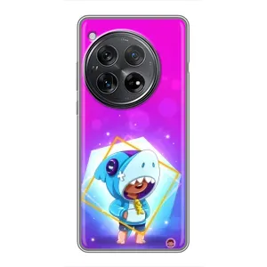 Чехол Бравл Старс для Xiaomi Redmi K80 (Леон в костюме Акулы)