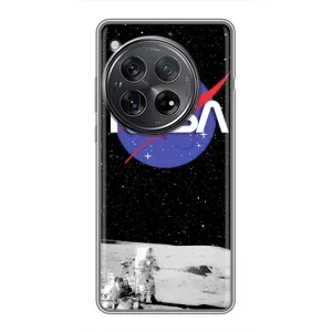 Силиконовый бампер с принтом "Наса" на Xiaomi Redmi K80 (Nasa на луне)