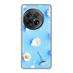 Чехол с Цветами для Xiaomi Redmi K80 (ромашки на голубом)