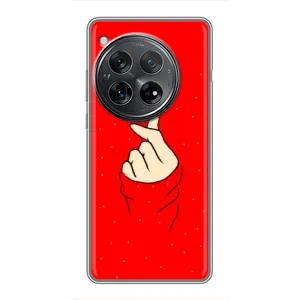 Чехлы (Знак сердечка) на Xiaomi Redmi K80 (Сердце на красном)