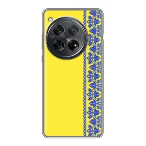 Силиконовый Чехол на Xiaomi Redmi K80 (Вышиванка на желтом)