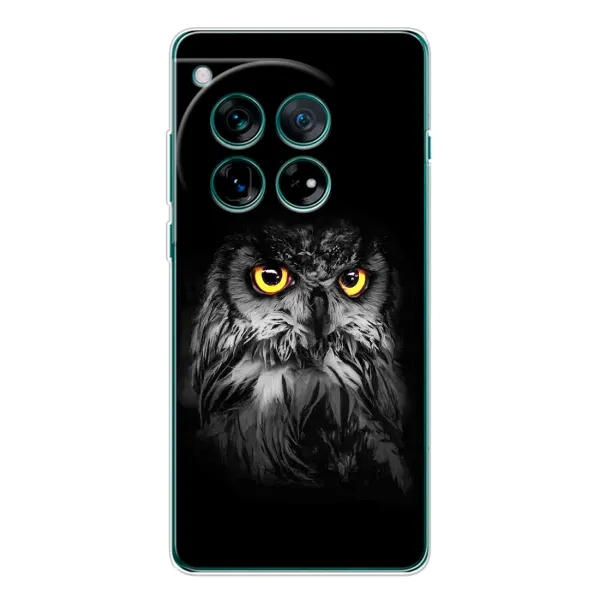 Чехол с рисунком «Сова на чёрном» для Xiaomi Redmi K90 Pro Max Чехол с рисунком «Сова на чёрном» для Xiaomi Redmi K90 Pro Max
