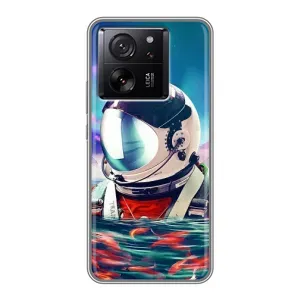 Силиконовый Чехол с принтом "Космонавты" на Xiaomi Redmi K90 (Космонавт в воде)