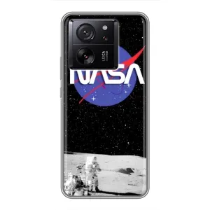 Силиконовый бампер с принтом "Наса" на Xiaomi Redmi K90 (Nasa на луне)
