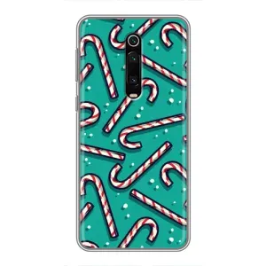 Силиконовый бампер на рождество для Xiaomi Mi 9T Pro (Леденцы)
