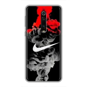 Силиконовый Чехол на Xiaomi Mi 9T Pro с картинкой Nike (Nike дым)
