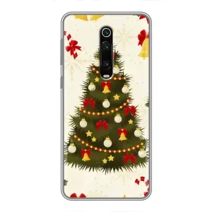 Чехол Новогодняя Елка на Xiaomi Mi 9T Pro (Новогодний принт)