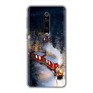 Силиконовый бампер на рождество для Xiaomi Mi 9T Pro (Поезд)
