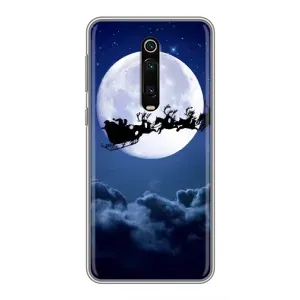 Чехол Санта Клаус для Xiaomi Mi 9T Pro (Санта - луна)