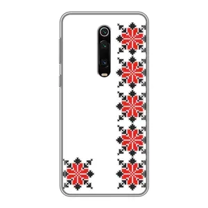 Силиконовый Чехол на Xiaomi Mi 9T Pro с картинкой Вышиванки (Силуэт вышиванки)