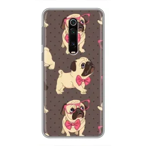 Чехол (ТПУ) Милые собачки для Xiaomi Mi 9T Pro (Собачки Мопсики)