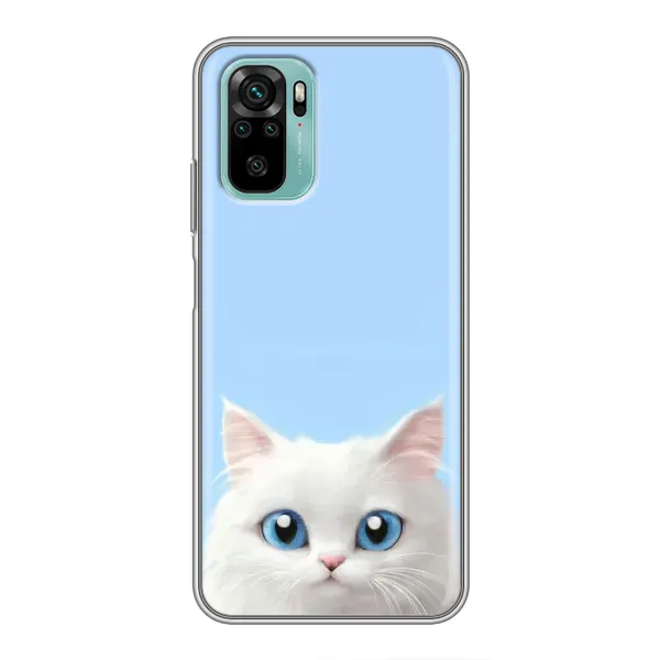Чехол с рисунком «Белый кот» для Xiaomi Redmi Note 10 5G Чехол с рисунком «Белый кот» для Xiaomi Redmi Note 10 5G