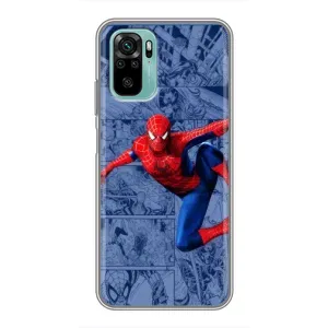Силиконовый Чехол для Xiaomi Redmi Note 10 5G (Человек Паук)
