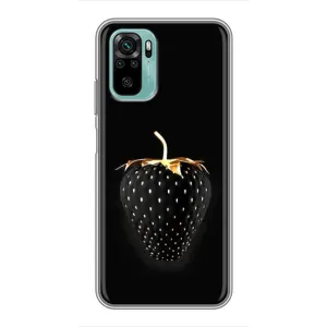 Чохол з зображенням смачної їжі для Xiaomi Redmi Note 10 5G (Чорна полуниця)