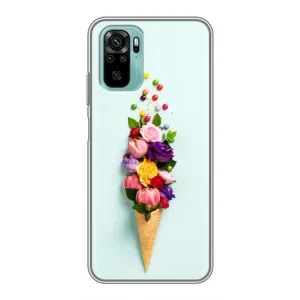 Чохли з тематикою "КВІТИ" на Xiaomi Redmi Note 10 5G (Квітка-морозиво)