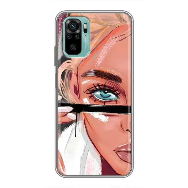 Чехол с рисунком «Девушка и ресницы» для Xiaomi Redmi Note 10 5G Чехол с рисунком «Девушка и ресницы» для Xiaomi Redmi Note 10 5G