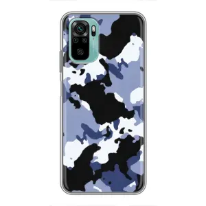 Камуфляжный Чехол для Редми Нот 10 (5G) (Камуфляжный Серый)