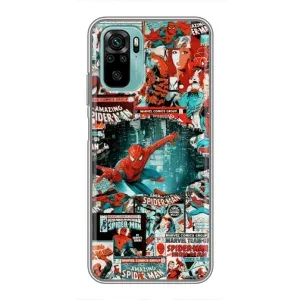 Чехол Супергерой Человека Паука на Xiaomi Redmi Note 10 5G (Комиксы Человек Паук)