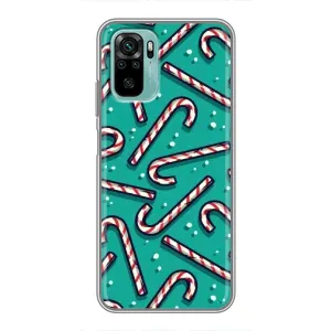 Силіконовий бампер на різдво для Xiaomi Redmi Note 10 5G (Льодяники)