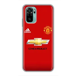 Силиконовые Чехлы принт Футбол на Xiaomi Redmi Note 10 5G (Man United)