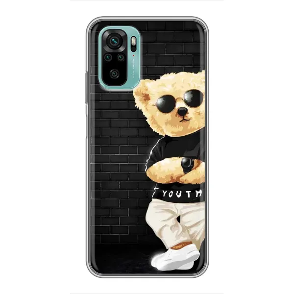 Чехол с рисунком «Мишка в очках» для Xiaomi Redmi Note 10 5G Чехол с рисунком «Мишка в очках» для Xiaomi Redmi Note 10 5G