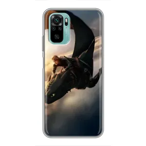 Чехол дракон Беззубик для Xiaomi Redmi Note 10 5G (Полет Беззубика)