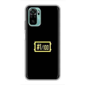 Чехол (TPU) с картинкой "Лого Пабг" на Редми Нот 10 (5G) (ТОП 1)