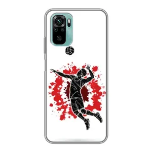 Чехлы с принтом Спортивная тематика для Xiaomi Redmi Note 10 5G (Волейболист)