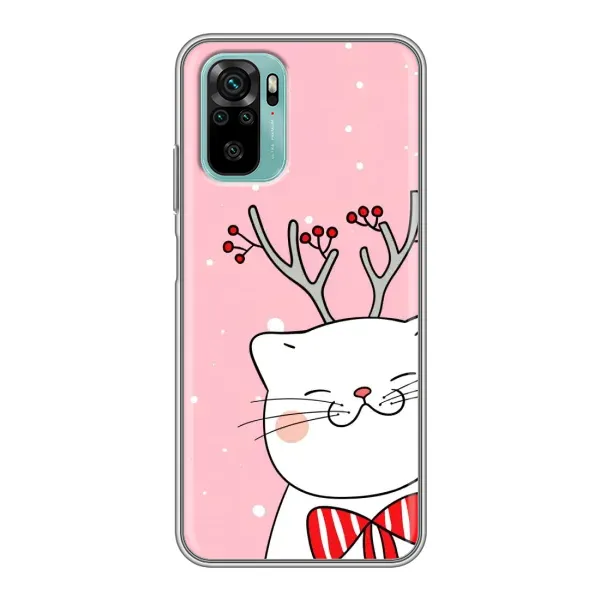 Чехол с рисунком «Зимний кот» для Xiaomi Redmi Note 10 5G Чехол с рисунком «Зимний кот» для Xiaomi Redmi Note 10 5G