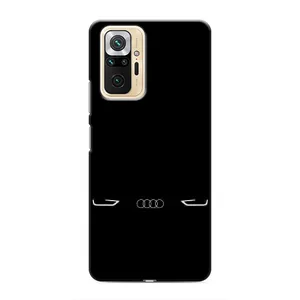 Силиконовый бампер с картинкой машины на Xiaomi Redmi Note 10 Pro (Силует Audi)