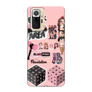 Чохли з картинкою для Xiaomi Redmi Note 10 Pro (BLACK PINK колаж)