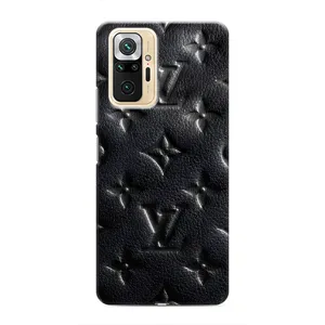 Текстурний Чохол Louis Vuitton для Редмі Нот 10 Про (Чорний ЛВ)
