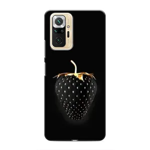 Чохол з зображенням смачної їжі для Xiaomi Redmi Note 10 Pro (Чорна полуниця)