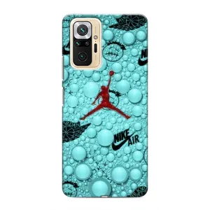Силіконовый Чохол Nike Air Jordan на Редмі Нот 10 Про (Джордан Найк)