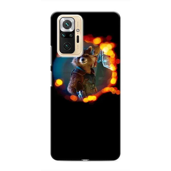 Чехол с рисунком «Енот Ракета» для Xiaomi Redmi Note 10 Pro