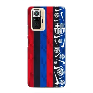 Чехол для Xiaomi Redmi Note 10 Pro (Барселона) (Фанат Барсы)