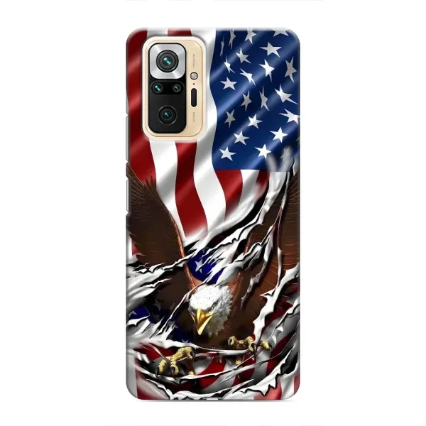 Чехол с рисунком «Флаг USA» для Xiaomi Redmi Note 10 Pro Чехол с рисунком «Флаг USA» для Xiaomi Redmi Note 10 Pro