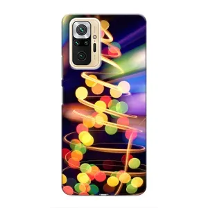 Чехол Новогодняя Елка на Xiaomi Redmi Note 10 Pro (Гирлянды)