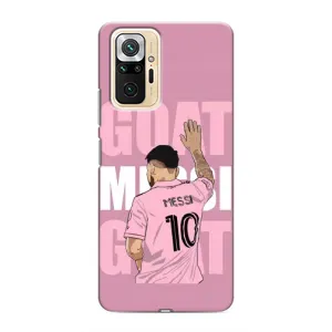 Чехлы Лео Месси в Майами на Xiaomi Redmi Note 10 Pro (GOAT MESSI)