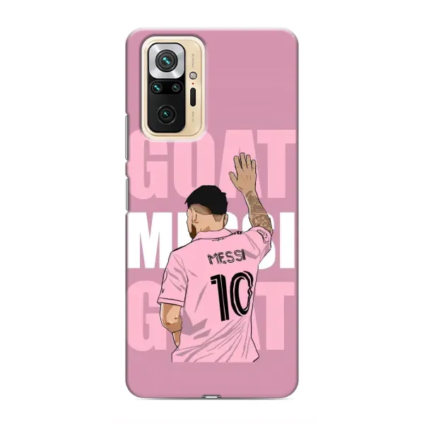 Чехол с рисунком «GOAT MESSI» для Xiaomi Redmi Note 10 Pro Чехол с рисунком «GOAT MESSI» для Xiaomi Redmi Note 10 Pro